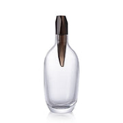 Spirit Confident 23.7 oz. Whisky Carafe with Cigar Brown Rock Stopper by Kateřina Handlová Glassware Ruckl 