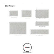 Bay Weave Woven Vinyl Floor Mat, Vanilla White by Chilewich Rugs Chilewich 