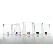 Bilia Water or Wine Glass, Green, 12.8 oz., set of 6 by Zafferano Zafferano 
