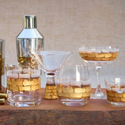 Truro Gold Stemless Wine Glass, 4", 14 oz., set of 2 by Michael Wainwright Glassware Michael Wainwright 
