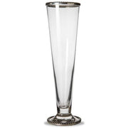 Tesoro Small Glass and Pewter Vase, 11" by Arte Italica Dinnerware Arte Italica 
