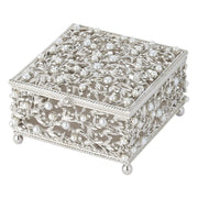 Silver Eleanor Trinket or Jewelry Box by Olivia Riegel Box Olivia Riegel 