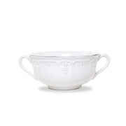 Renaissance White Two-Handled Soup Bowl, 15 oz. by Arte Italica Dinnerware Arte Italica 
