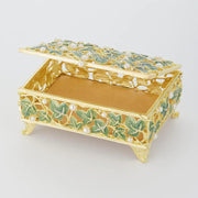 Ivy Gold and Enamel Pewter Box by Olivia Riegel Jewelry Holders Olivia Riegel 