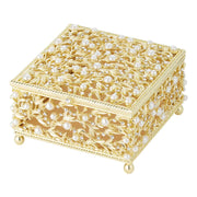 Gold Eleanor Trinket or Jewelry Box by Olivia Riegel Box Olivia Riegel 