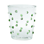 Party Glass Tumbler, Green, 15.2 oz., Set of 6 by Zafferano Zafferano 
