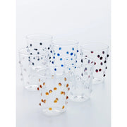 Party Small Glass Tumbler or Shot Glass, Pink, 3.2 oz., Set of 6 by Zafferano Zafferano 