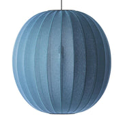 Knit-Wit 75 Pendant Suspension Lamp, 29.5" by ISKOS-BERLIN for Made by Hand Lighting Made by Hand Blue Stone 