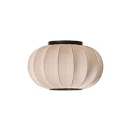 Knit-Wit 57 Oval Wall or Ceiling Lamp, 22.4" by ISKOS-BERLIN for Made by Hand Lighting Made by Hand Sandstone Beige 