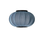 Knit-Wit 76 Oval Wall or Ceiling Lamp, 29.9" by ISKOS-BERLIN for Made by Hand Lighting Made by Hand Blue Stone 
