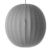 Knit-Wit 75 Pendant Suspension Lamp, 29.5" by ISKOS-BERLIN for Made by Hand Lighting Made by Hand Silver 