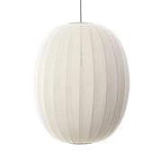 Knit-Wit 65 Pendant Suspension Lamp, 33.8" by ISKOS-BERLIN for Made by Hand Lighting Made by Hand Pearl White 