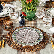Juliska Bohemian Vine for Victoria Beard Party Plates Assorted Set of 4, 8.5" table setting