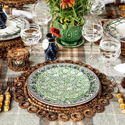 Juliska Bohemian Vine for Victoria Beard Party Plates Assorted Set of 4, 8.5" green table