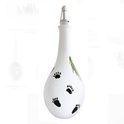 Black Bear Italian Ceramic Oil Bottle / Cruet, 11" by Abbiamo Tutto