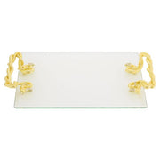 Serpentina Glass Tray by Olivia Riegel