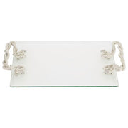 Serpentina Glass Tray by Olivia Riegel