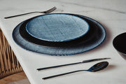 Tisse Black Stoneware 12-Piece Dinnerware Set by Casa Alegre