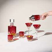 Lismore Red Square Decanter, 24 oz. by Waterford