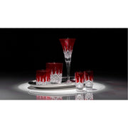 Lismore Red Shot Glass, 1.5 oz., Set of 4 by Waterford