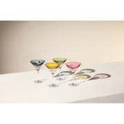 Mixology Color Martini Glasses, Mixed Set of 4, 8.5 oz. by Waterford