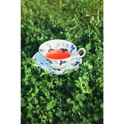 Wild Strawberry Inky Blue Teacup & Saucer by Wedgwood