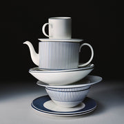 Gio Pinstripe White Cereal Bowl, 6.2" by Wedgwood