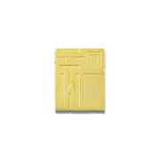 Vintage Block II Gold Plated Brooch by Frank Lloyd Wright for Acme Studio FINAL STOCK