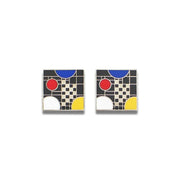 Vintage Coonley #5 Earrings by Frank Lloyd Wright for Acme Studio FINAL STOCK