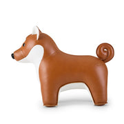 Zuny Shiba Inu Bookend, Tan & White