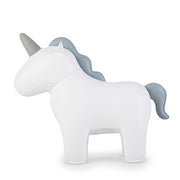 Zuny Unicorn Nico Bookend, White & Smoky Blue