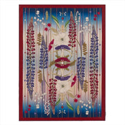Amytis Indigo Merino Wool Throw, 51" x 71" by Christian Lacroix for Designers Guild Throws Designers Guild 