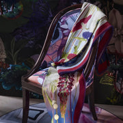 Amytis Indigo Merino Wool Throw, 51" x 71" by Christian Lacroix for Designers Guild Throws Designers Guild 