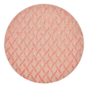 Basketweave Two-Tone Placemat, 15", Set of 4 by Kim Seybert Placemats Kim Seybert Natural & Orange 