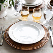Juliska Blenheim Oak Whitewash Dinner Plate, 11" on table