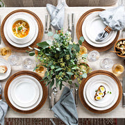 Juliska Blenheim Oak Whitewash Dinner Plate, 11" table setting