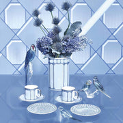 Signum Azure Blue Plate, 4" by Swarovski x Rosenthal Plate Rosenthal 