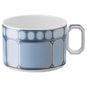 Signum Azure Porcelain Tea Cup & Saucer by Swarovski x Rosenthal Tea Cup Rosenthal 