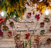 Gudrun Brown Birch Leaf Plate by Claudia Schiffer for Bordallo Pinheiro