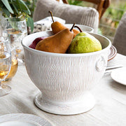 Juliska Blenheim Oak Whitewash Cachepot, 9" with fruit