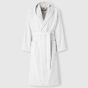 Chalk Cotton Hooded Bathrobe by Missoni