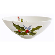 Christmas Holly and Berries Serving Bowl, 10" by Abbiamo Tutto Dinnerware Abbiamo Tutto 