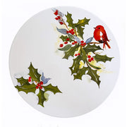 Christmas Holly and Berries Charger or Serving Plate, 12" by Abbiamo Tutto Dinnerware Abbiamo Tutto 
