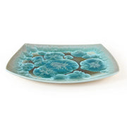 Borealis Aqua Ceramic 14.5" Oval Platter by Michael Wainwright Michael Wainwright 