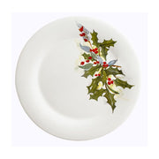 Christmas Holly and Berries Dessert Plates, 8", Set of 6 by Abbiamo Tutto Dinnerware Abbiamo Tutto 
