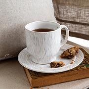 Juliska Blenheim Oak Whitewash Coffee / Tea Cup, 12 oz. with coffee