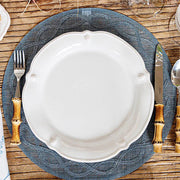 Juliska Berry & Thread Flared Whitewash Dinner Plate table setting