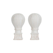 Juliska L'Amour Toujours Classic Whitewash Hot Air Balloon Salt and Pepper Shakers 4.25"