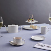Gio Platinum Tea Cup & Saucer, 6.7 oz. by Wedgwood Dinnerware Wedgwood 