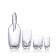 Spirit Confident 23.7 oz. Whisky Carafe with Ice Rock Stopper by Kateřina Handlová Glassware Ruckl 